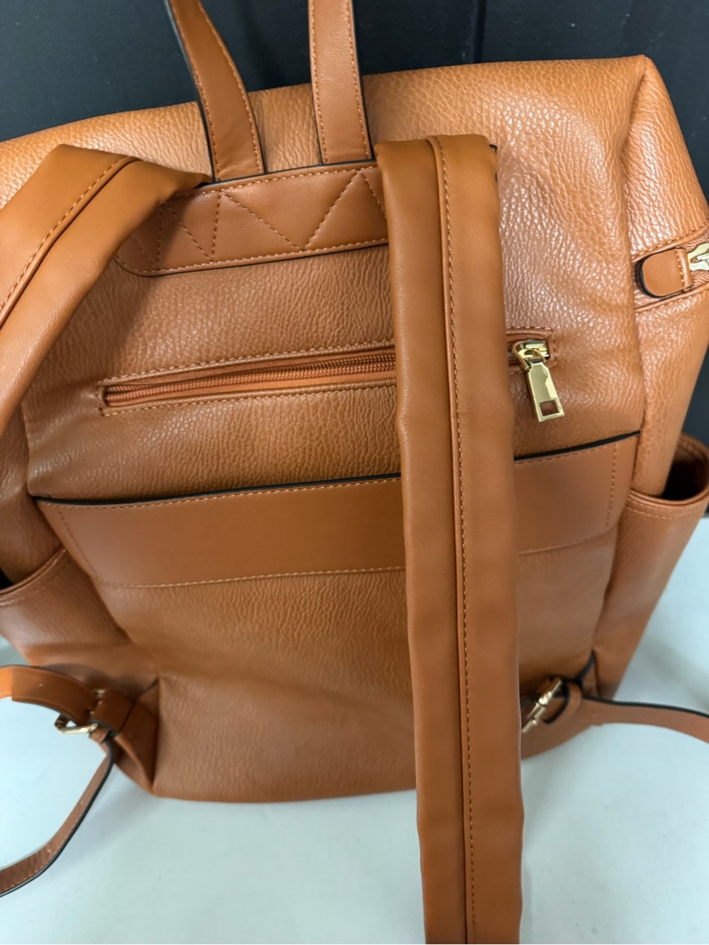Poppy and peonies commuter backpack - Picture 3 of 9